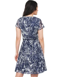 Christine Laure Robes|Robes & Jupes*Robe dentelle marine