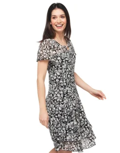 Christine Laure Robes|Robes & Jupes*Robe dentelle noir blanc