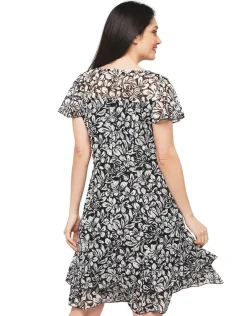 Christine Laure Robes|Robes & Jupes*Robe dentelle noir blanc