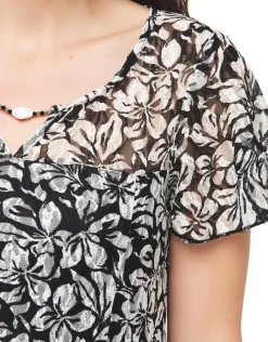 Christine Laure Robes|Robes & Jupes*Robe dentelle noir blanc