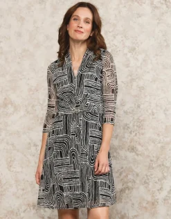 Christine Laure Robes|Robes & Jupes*Robe dentelle noir blanc