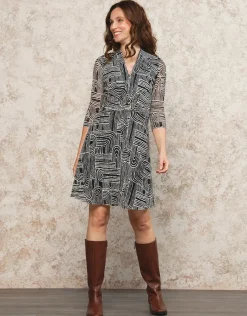 Christine Laure Robes|Robes & Jupes*Robe dentelle noir blanc