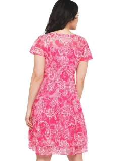 Christine Laure Robes|Robes & Jupes*Robe dentelle rose