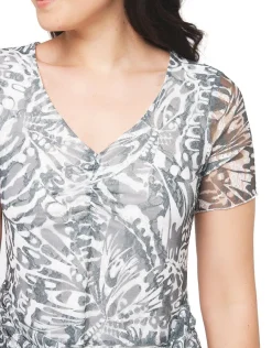 Christine Laure Robes|Robes & Jupes*Robe dentelle vert kaki