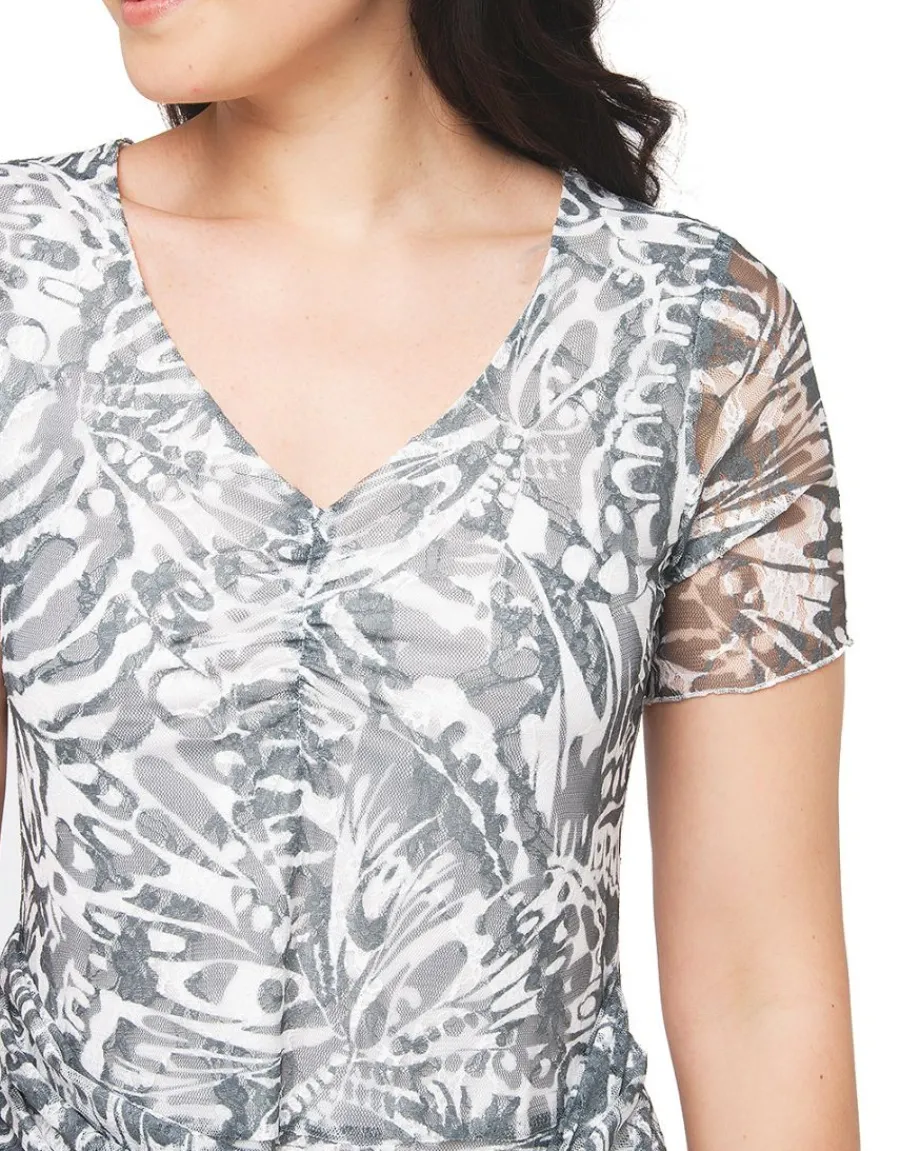 Christine Laure Robes|Robes & Jupes*Robe dentelle vert kaki