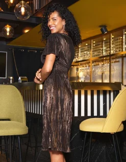 Christine Laure Robes|Robes & Jupes*Robe drapée chic noir