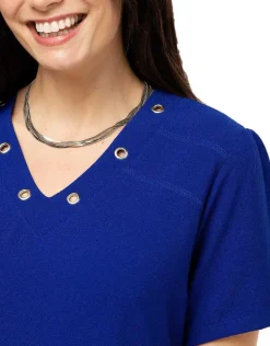 Christine Laure Robes|Robes & Jupes*Robe droite bleu roi