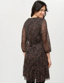 Christine Laure Robes|Robes & Jupes*Robe fluide plissée noire