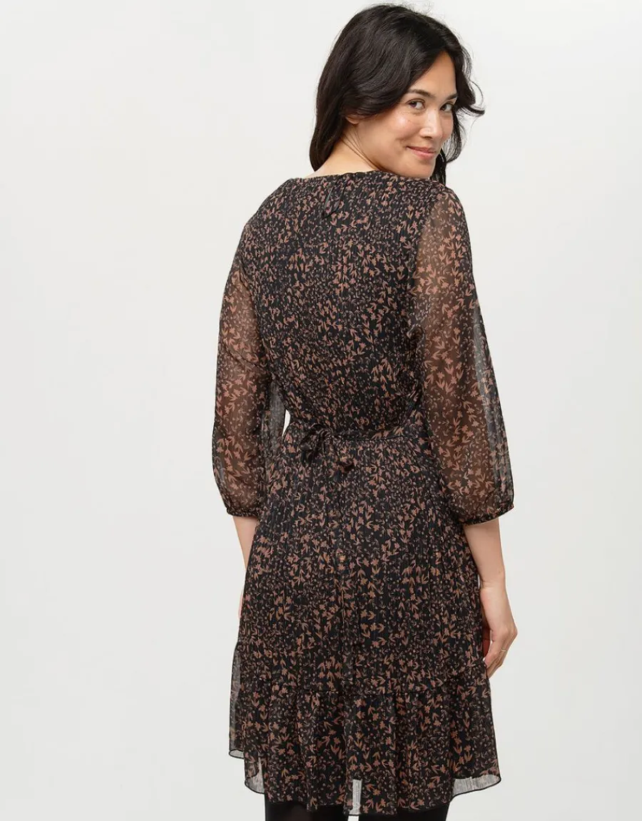 Christine Laure Robes|Robes & Jupes*Robe fluide plissée noire