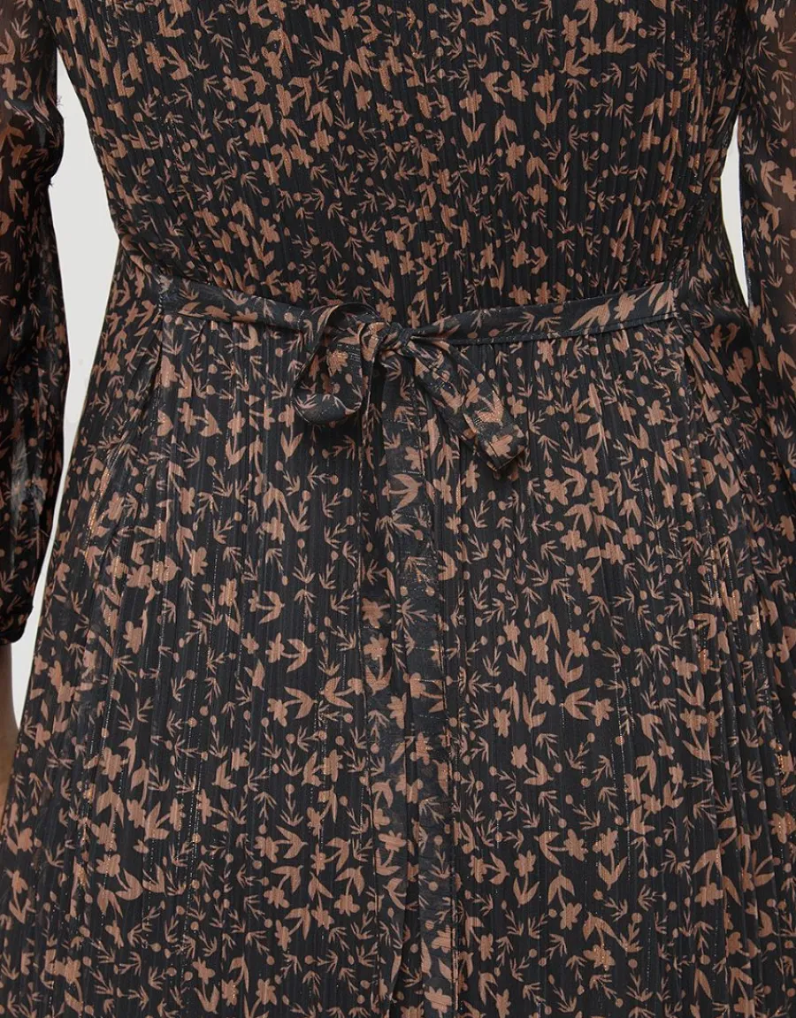 Christine Laure Robes|Robes & Jupes*Robe fluide plissée noire