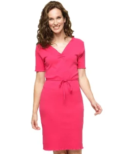 Christine Laure Robes & Jupes|Robes*Robe fuchsia 100% coton