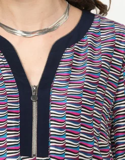 Christine Laure Robes|Robes & Jupes*Robe fuchsia imprimée