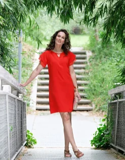 Christine Laure Robes|Robes & Jupes*Robe habillée orange