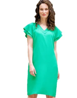 Christine Laure Robes|Robes & Jupes*Robe habillée vert vif