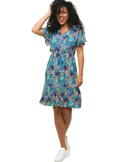 Christine Laure Robes|Robes & Jupes*Robe imprimé bleu