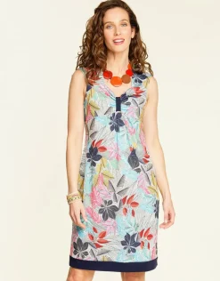 Christine Laure Robes|Robes & Jupes*Robe imprimé bleu rose