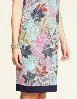 Christine Laure Robes|Robes & Jupes*Robe imprimé bleu rose