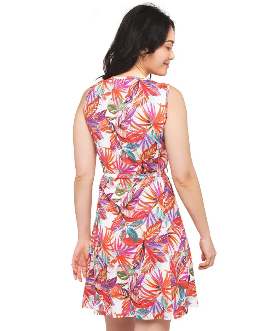 Christine Laure Robes|Robes & Jupes*Robe imprimé coton rouge