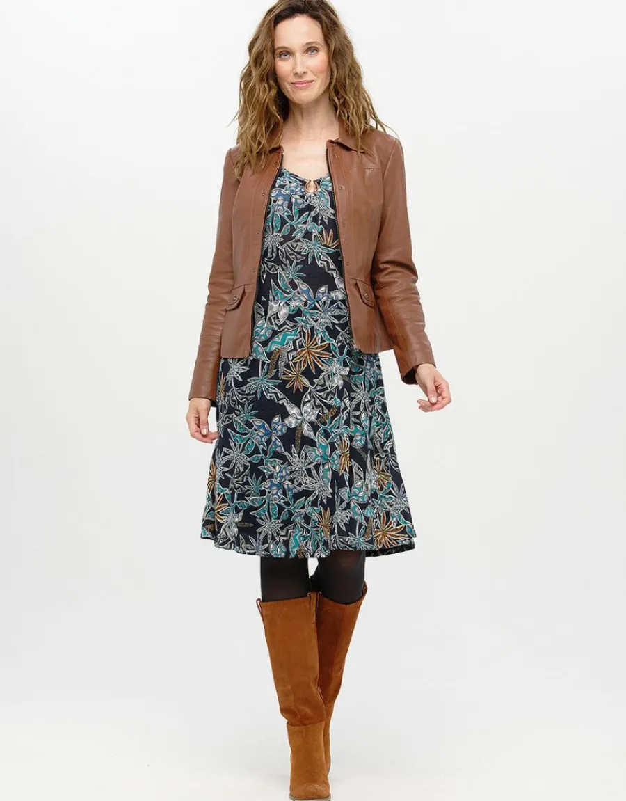 Christine Laure Robes|Robes & Jupes*Robe imprimée bleue