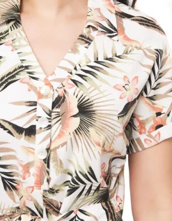 Christine Laure Robes|Robes & Jupes*Robe imprimée écru