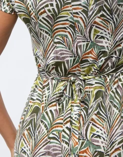 Christine Laure Robes|Robes & Jupes*Robe longue imprimé kaki