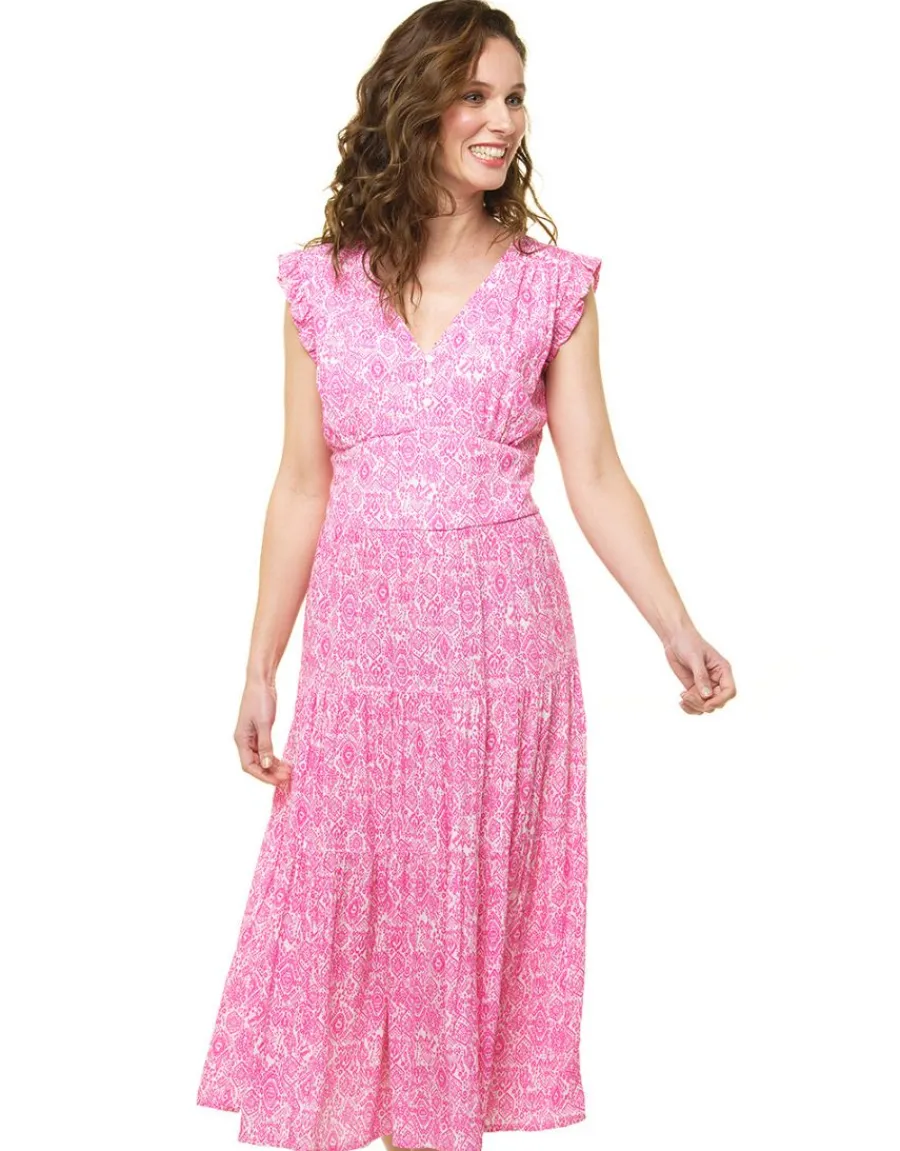 Christine Laure Robes|Robes & Jupes*Robe longue rose