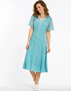 Christine Laure Robes|Robes & Jupes*Robe longue turquoise