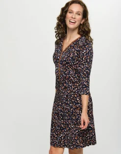 Christine Laure Robes|Robes & Jupes*Robe maille fluide bleue