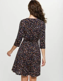 Christine Laure Robes|Robes & Jupes*Robe maille fluide bleue