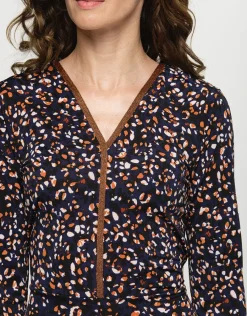 Christine Laure Robes|Robes & Jupes*Robe maille fluide bleue