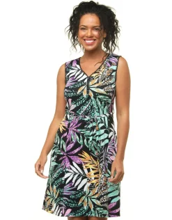 Christine Laure Robes|Robes & Jupes*Robe motif coton modal