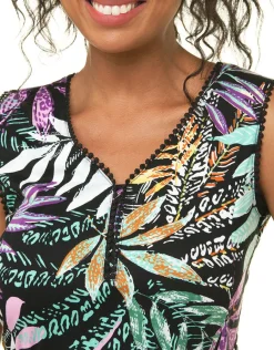 Christine Laure Robes|Robes & Jupes*Robe motif coton modal