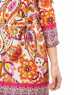 Christine Laure Robes|Robes & Jupes*Robe orange imprimée