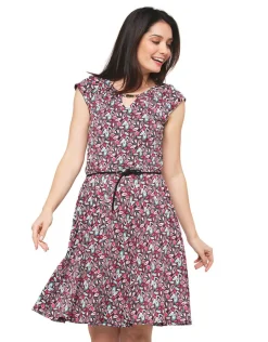 Christine Laure Robes|Robes & Jupes*Robe rose imprimée