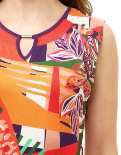 Christine Laure Robes|Robes & Jupes*Robe rouge imprimée