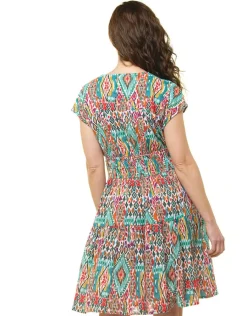 Christine Laure Robes|Robes & Jupes*Robe verte 100% coton