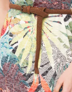 Christine Laure Robes|Robes & Jupes*Robe verte en dévoré