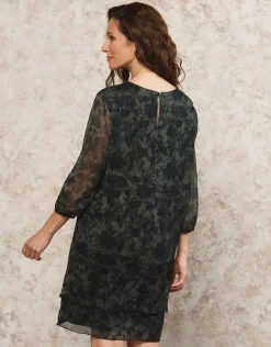 Christine Laure Robes|Robes & Jupes*Robe voile motif kaki