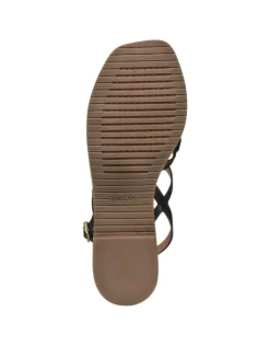 Christine Laure Sandales*Sandale plate cuir noir GEOX