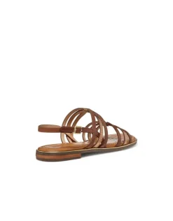 Christine Laure Sandales*Sandale plate marron cuir GEOX