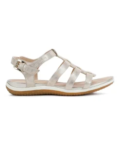 Christine Laure Sandales*Sandales cuir beige doré GEOX
