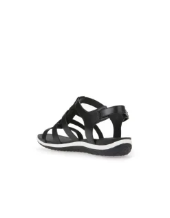 Christine Laure Sandales*Sandales cuir lisse noir GEOX