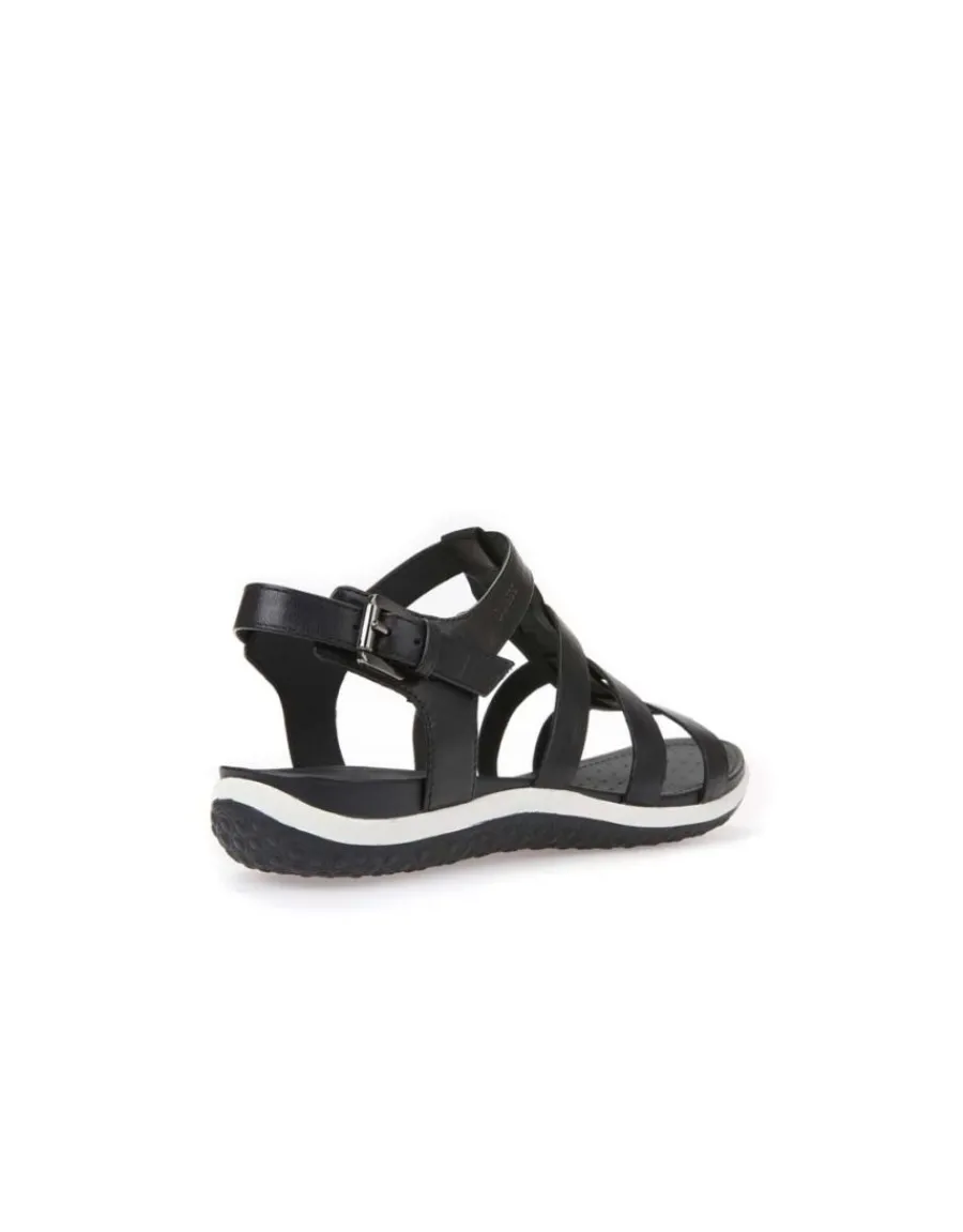 Christine Laure Sandales*Sandales cuir lisse noir GEOX