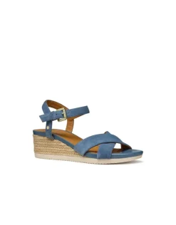 Christine Laure Sandales*Sandales talon cuir bleu GEOX
