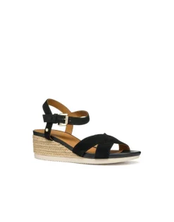 Christine Laure Sandales*Sandales talon cuir noir GEOX