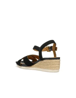 Christine Laure Sandales*Sandales talon cuir noir GEOX