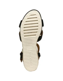 Christine Laure Sandales*Sandales talon cuir noir GEOX