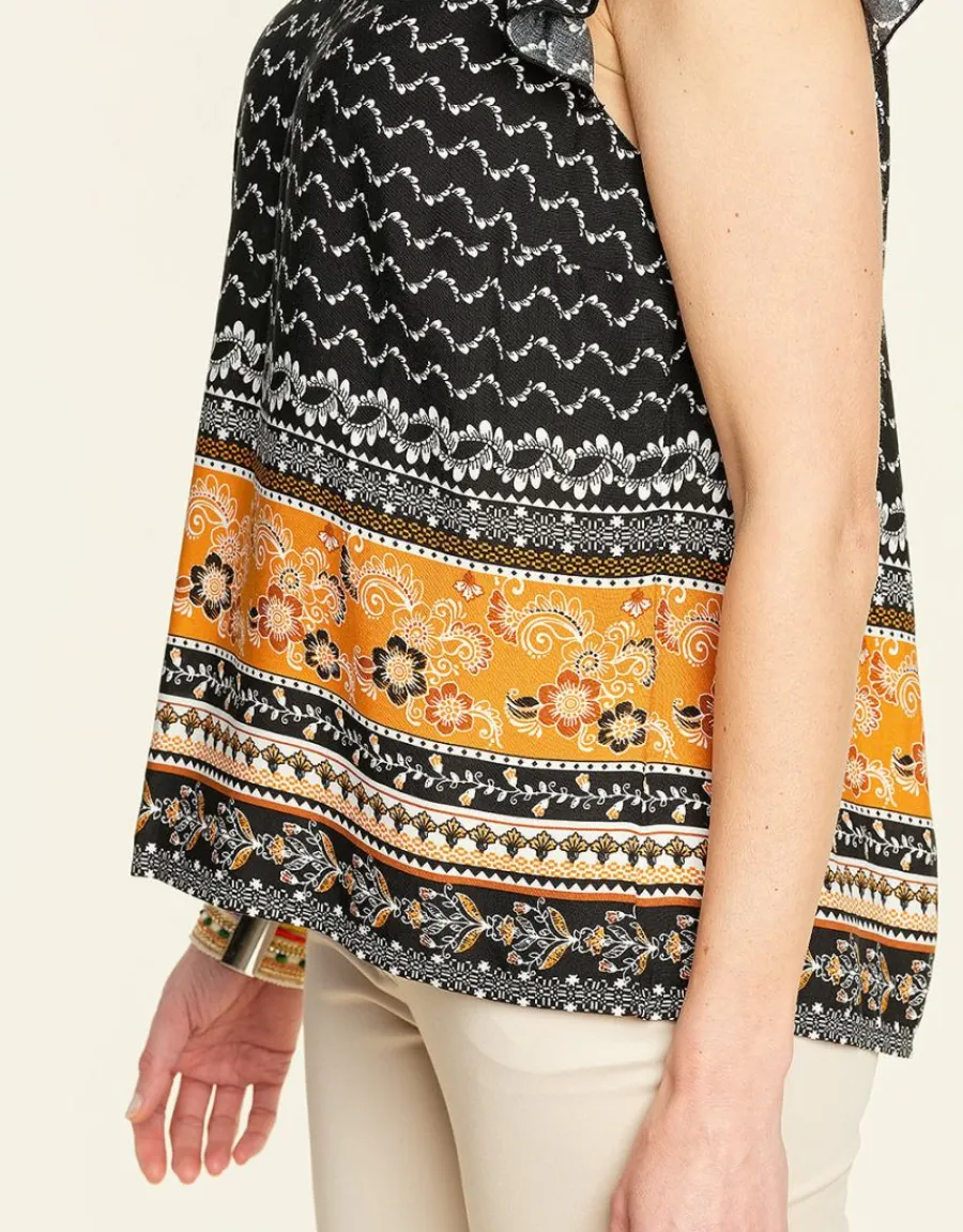 Christine Laure Chemisiers & Blouses|Hauts*Top chic ocre imprimé