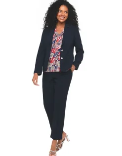 Christine Laure T-shirts|Hauts*Top feuillages col V