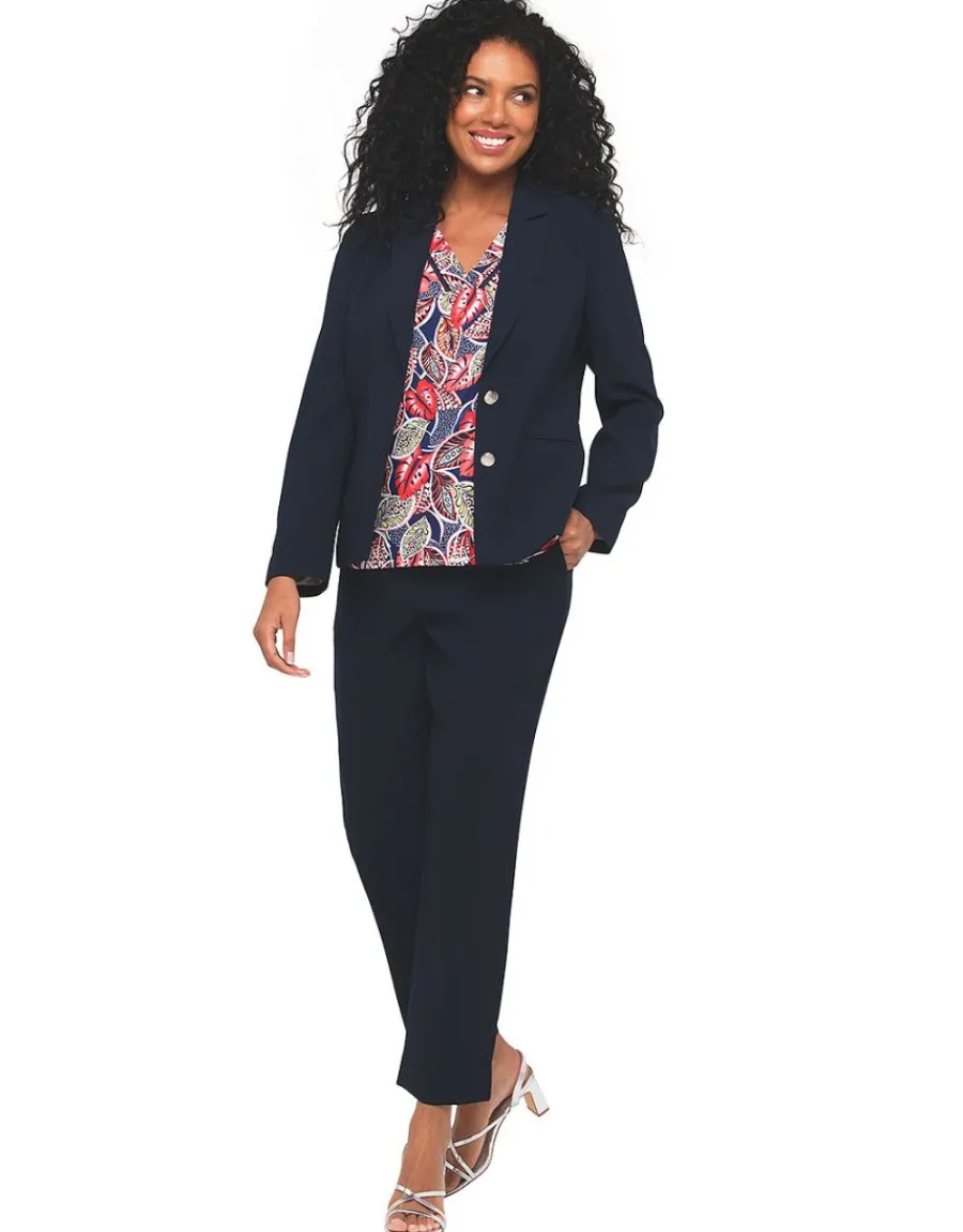 Christine Laure T-shirts|Hauts*Top feuillages col V